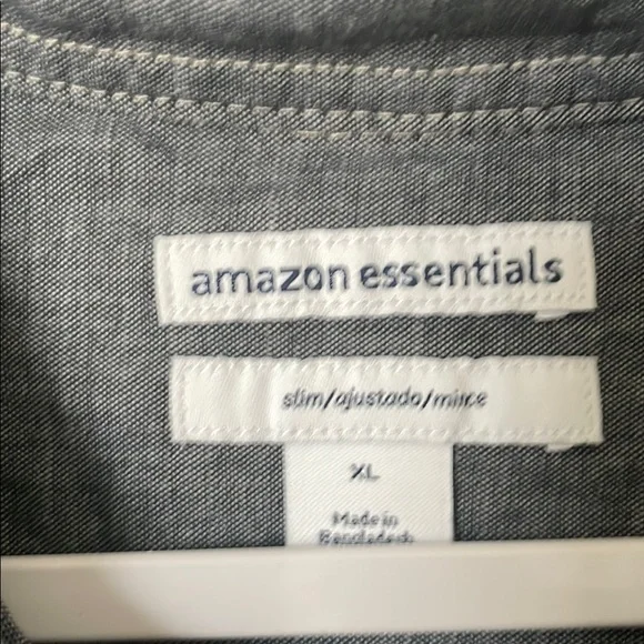 Men's Gray Button-Up Shirt - Picture 2 of 2